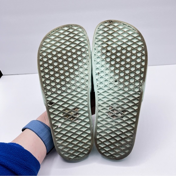 Vans Slip On Mint Green Slides Size 9 Women’s - Picture 11 of 13